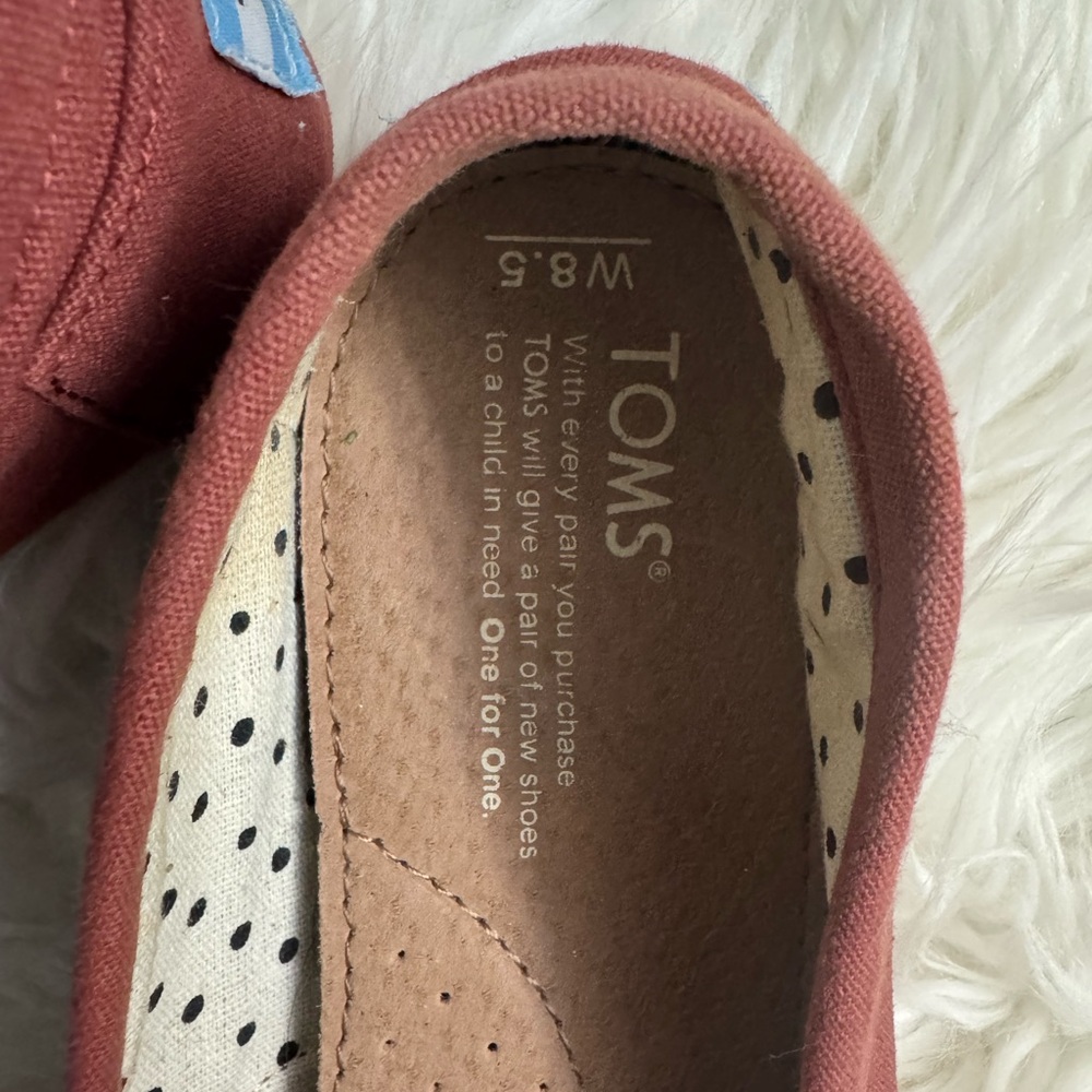 TOMS Brick Red Alpargata - Picture 3 of 5
